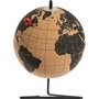ATMOSPHERA Globe Terrestre en liège à poser modèle Collect - Noir et beige - Diam. 15 cm