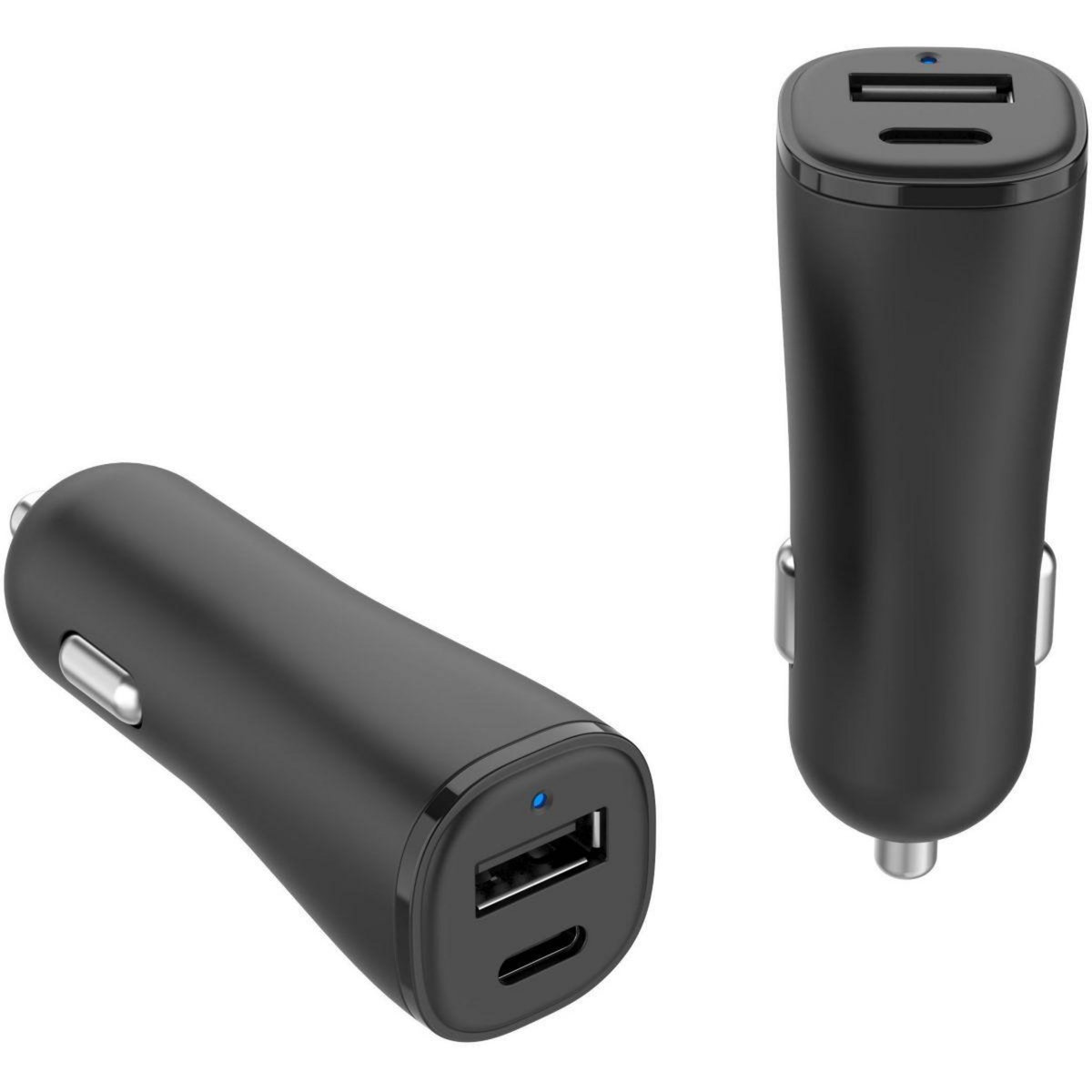 ESSENTIEL B Chargeur allume cigare 32W USB-A + USB-C noir