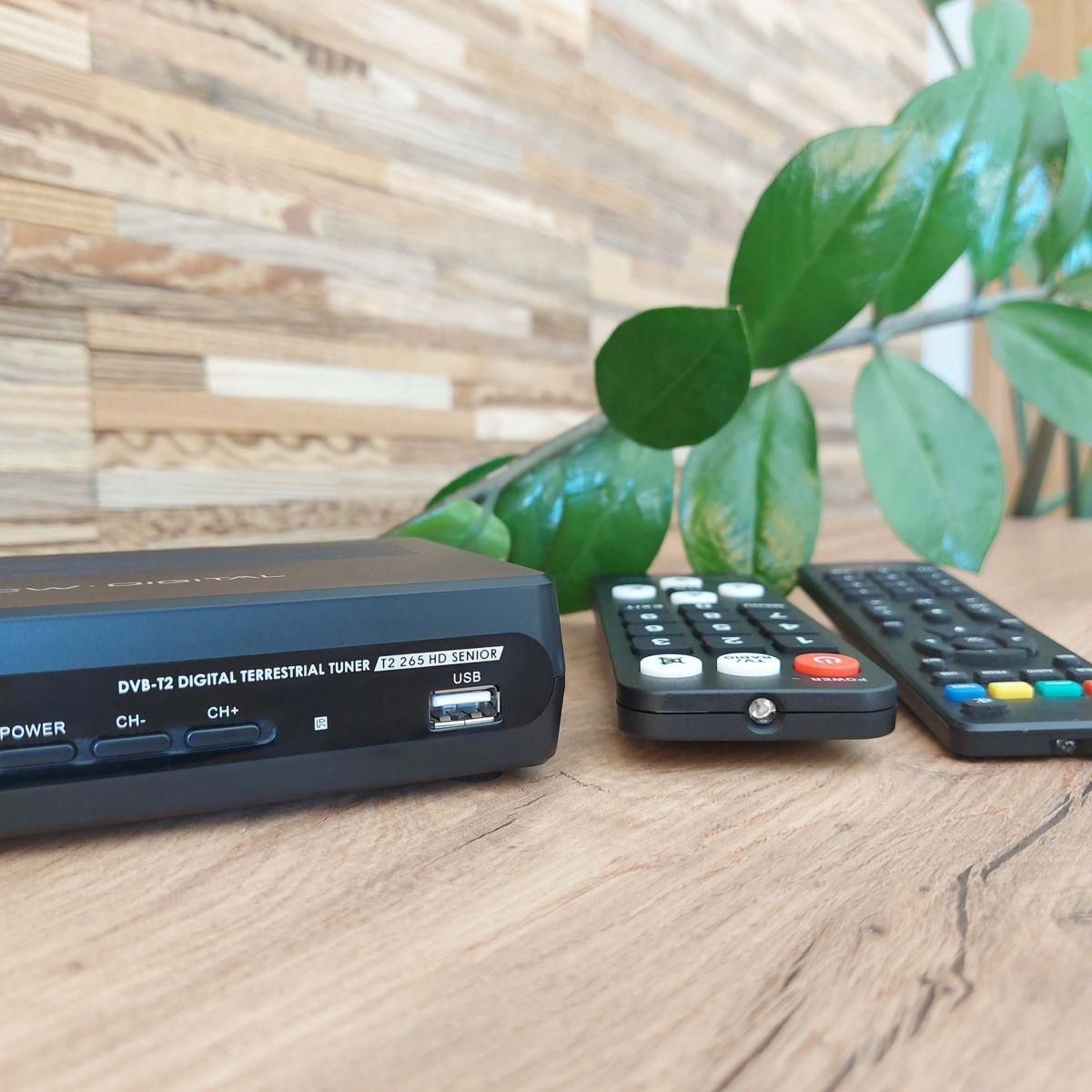 NEW DIGITAL Décodeur TNT DVB-T2 HEVC, T2 265 SENIOR