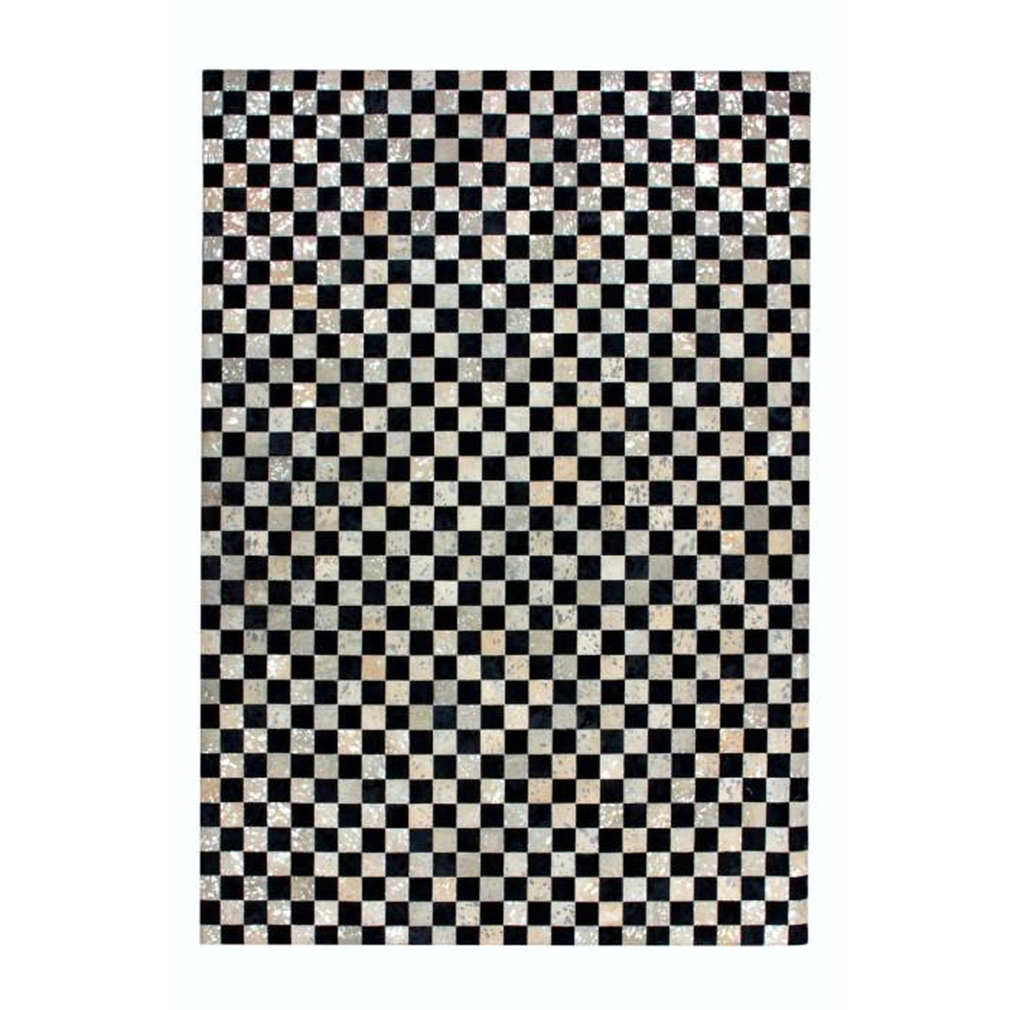 Paris Prix Tapis en Cuir Fait Main  Rocket  Argent & Gris. Coloris disponibles : Gris