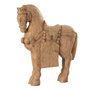 Voir la diapositive 1 : Paris Prix Statuette Déco en Bois  Cheval  49cm Naturel