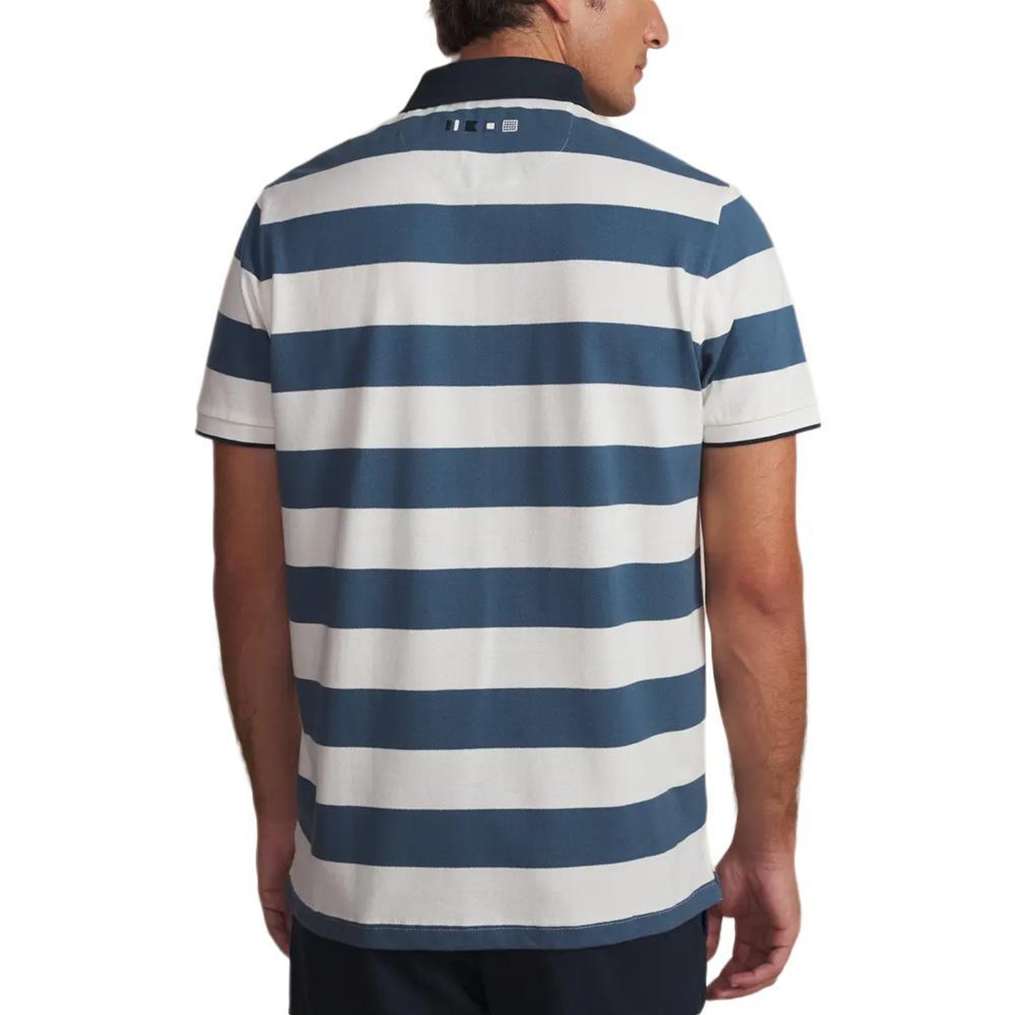 Voir la diapositive 3 : TBS Polo blanc/marine homme tbs regate