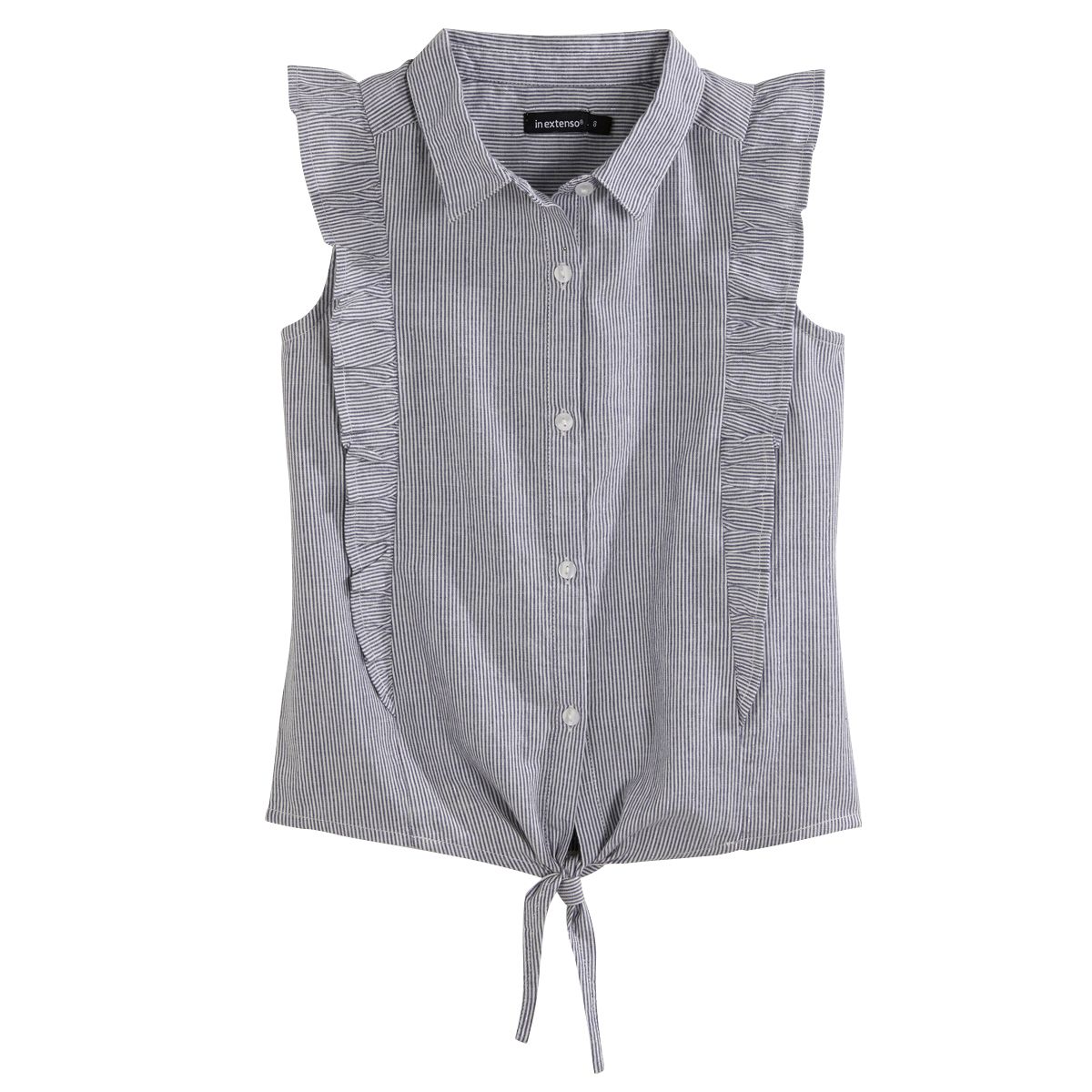 IN EXTENSO Chemise rayée en lurex fille