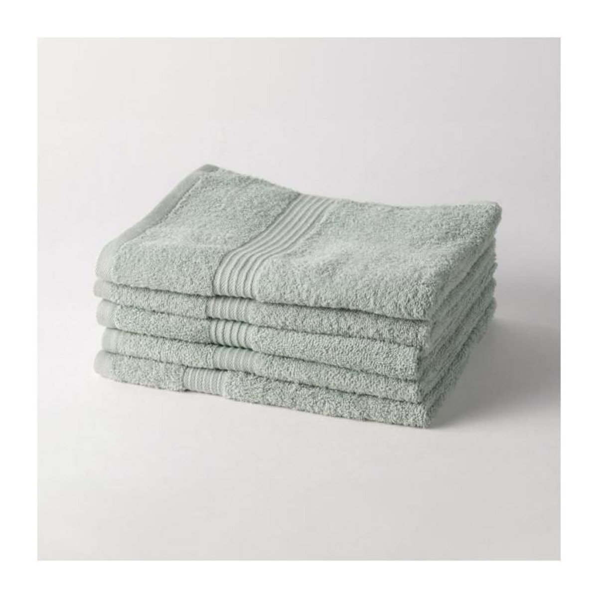 Today TODAY Essential - Lot de 5 draps de bain 70x130 cm 100% Coton coloris céladon