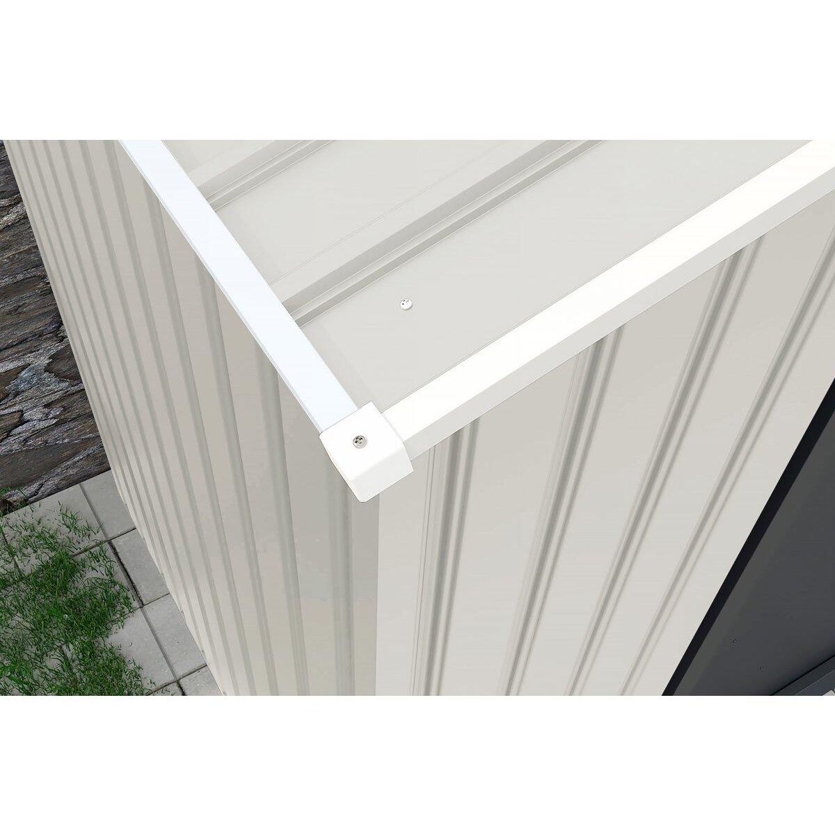 Habitat et Jardin Abri de jardin métal  Nebraska  - 5,29m² avec gouttière