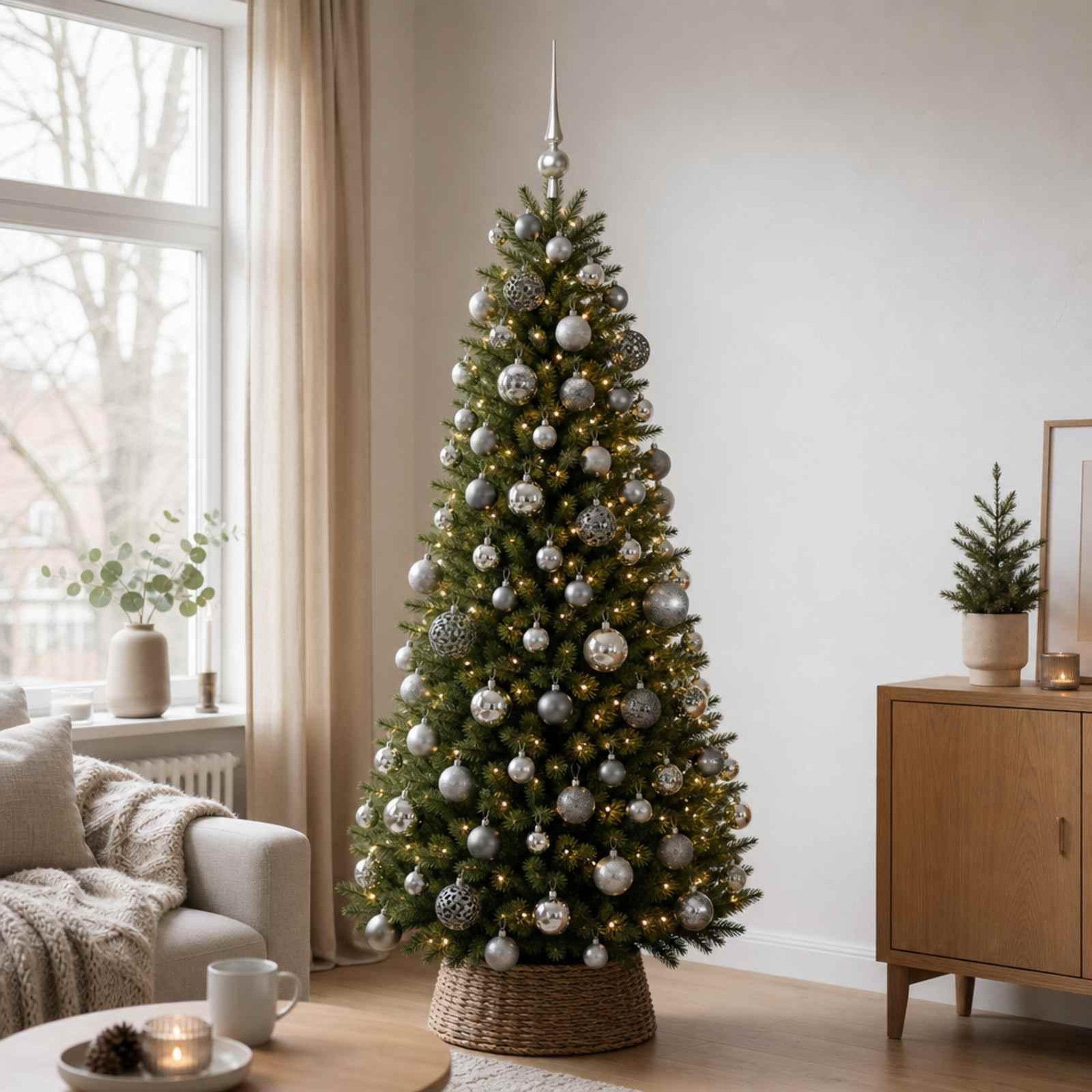 Voir la diapositive 4 : VIDAXL Ensemble de Boules de Noël 120 pc Gris Diam. 6 cm Plastique