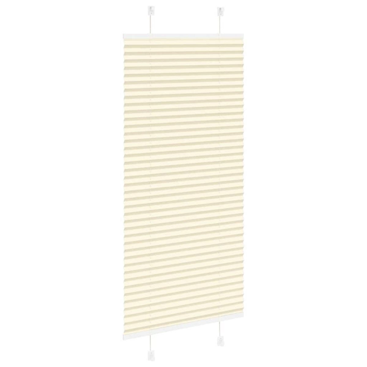 VIDAXL Store plisse creme 60x100 cm largeur du tissu 59,4 cm polyester