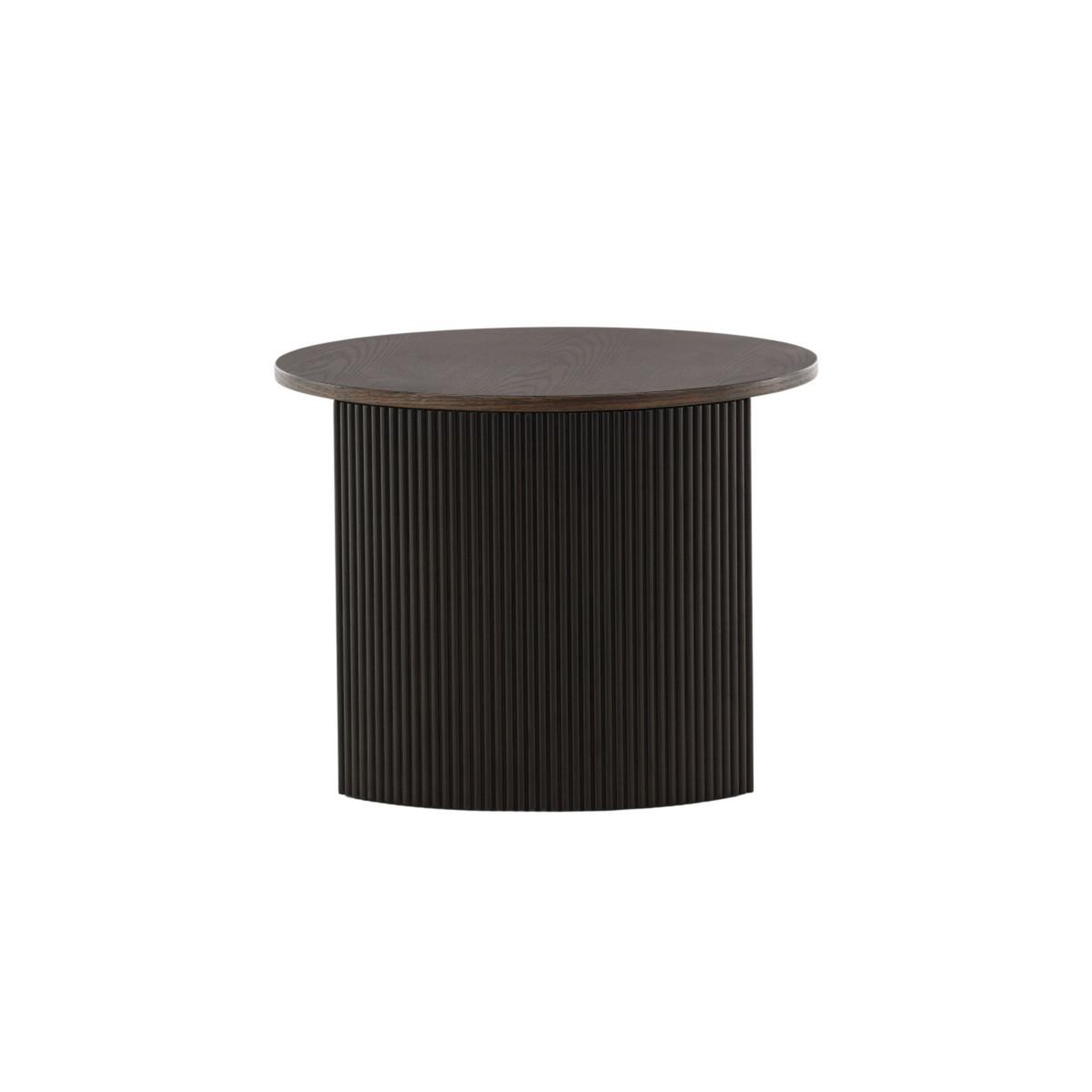 Voir la diapositive 6 : Paris Prix Table basse nervurée  bristol  60cm marron