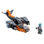 LEGO Creator 31111 - Le cyber drone, Jouet de Construction de l&rsquo;Espace, Robot, Scooter et Minifigure