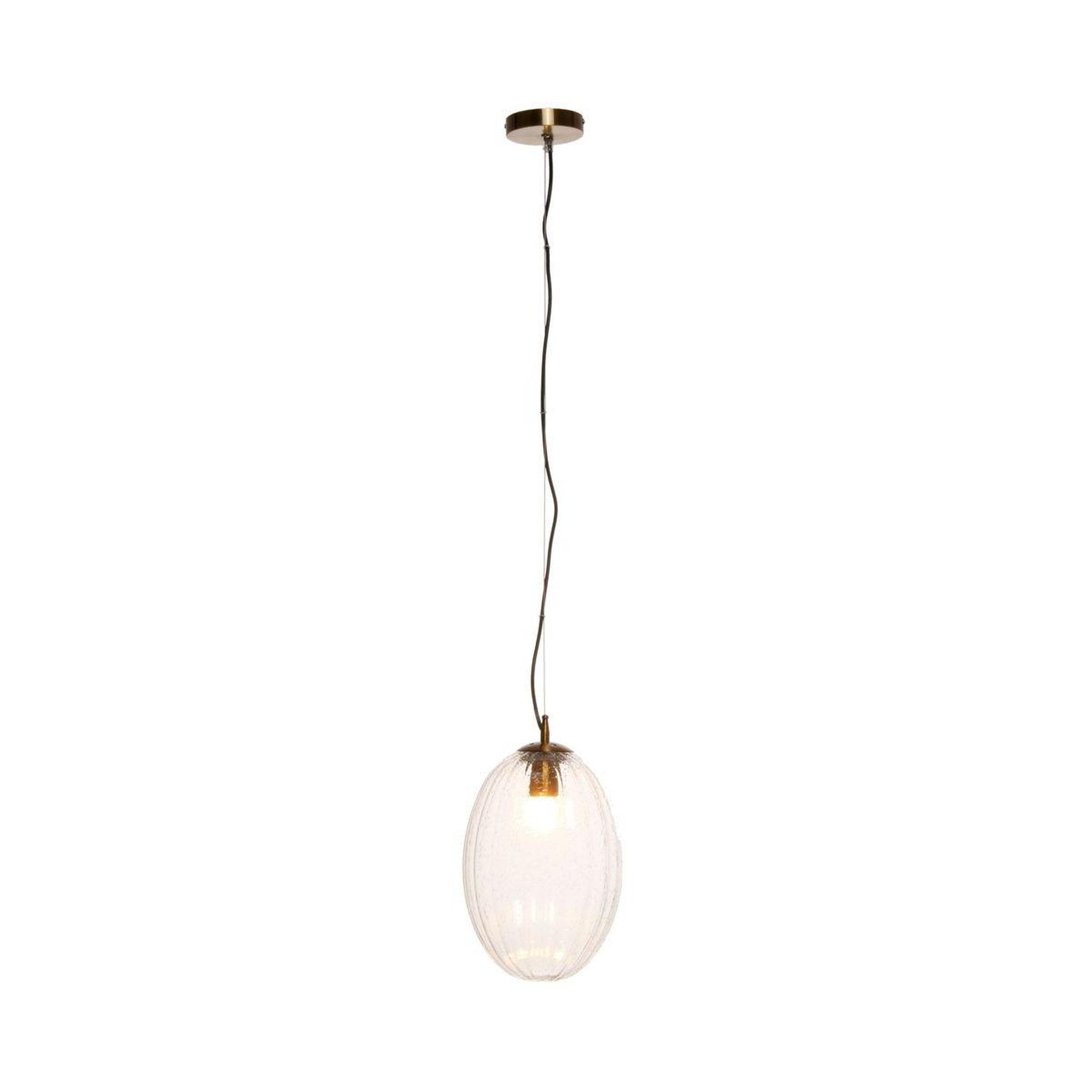 Voir la diapositive 4 : Paris Prix Lampe Suspension en Verre  Virgina  36cm Transparent