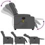 Voir la diapositive 5 : VIDAXL Fauteuil de massage inclinable Gris Similicuir