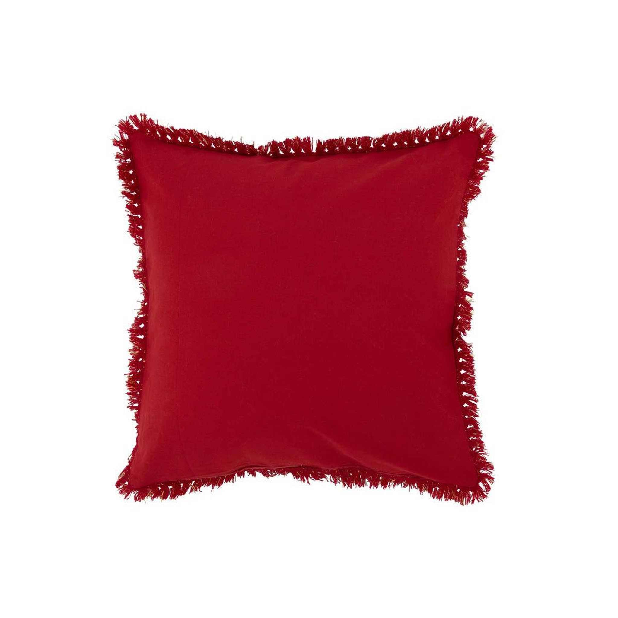 Voir la diapositive 2 : J-LINE Coussin déco amour  ellis  45x45cm rouge