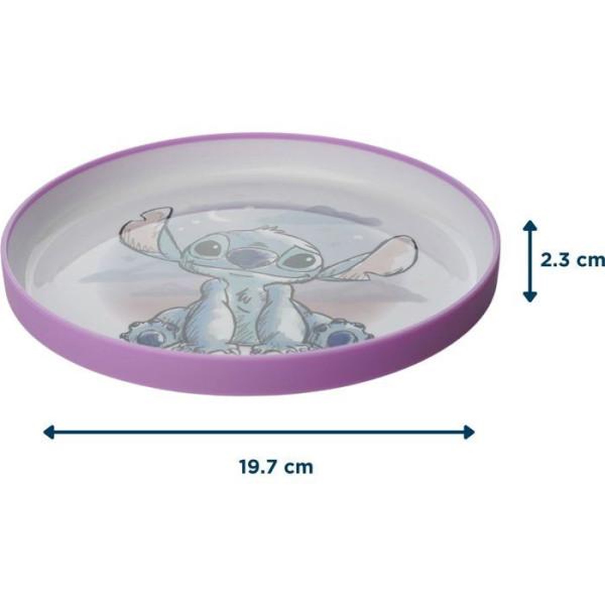 Voir la diapositive 5 : DISNEY BABY GRANDE ASSIETTE ANTIDÉRAPANTE LILO et STITCH