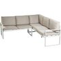 Voir la diapositive 4 : GARDENSTAR Salon bas de jardin 6 personnes blanc LOUNGE