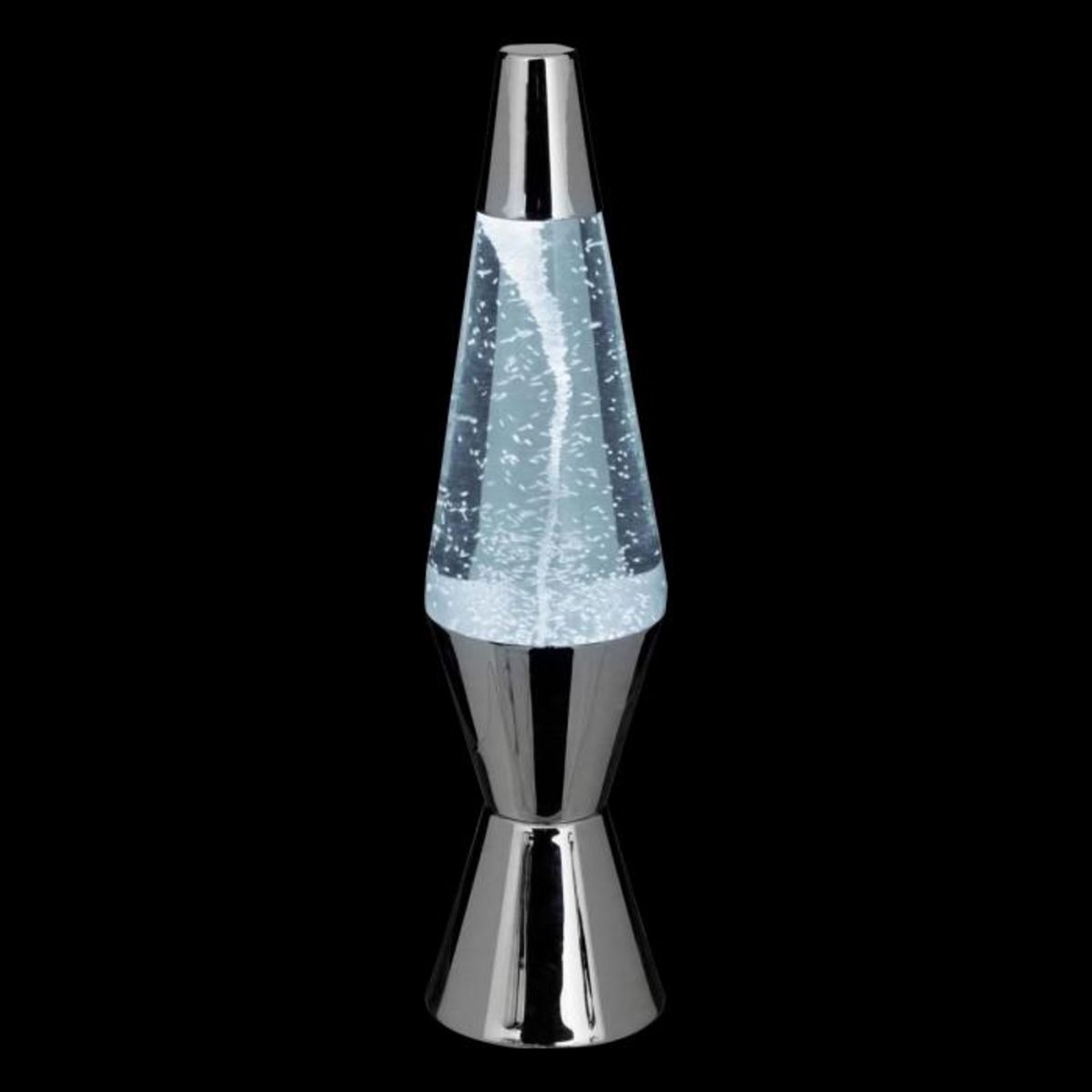 ATMOSPHERA Lampe à Poser Tornade  Lava  36cm Argent