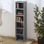Voir la diapositive 3 : VIDAXL Armoire a CD Sonoma gris 21x20x88 cm Bois d'ingenierie