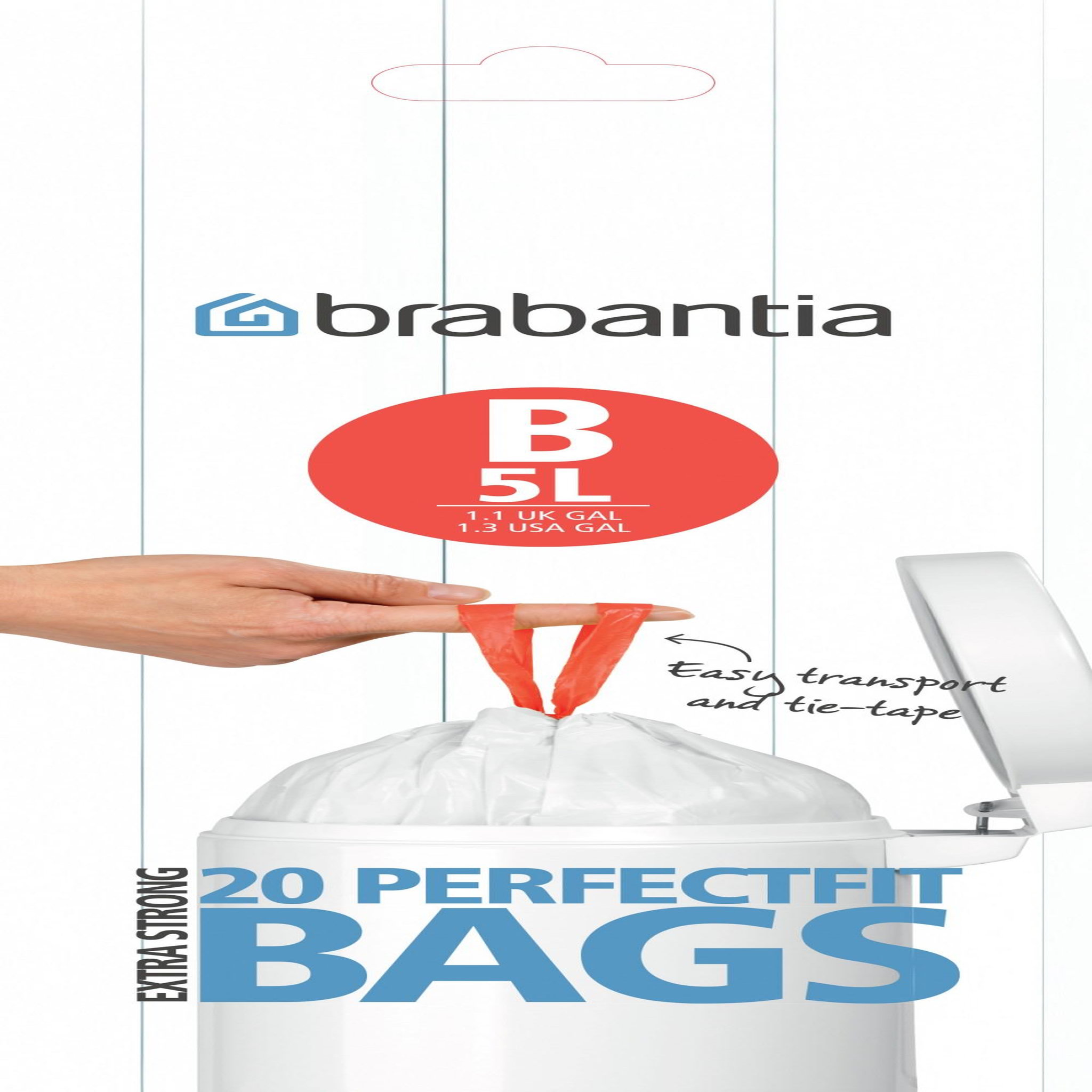 BRABANTIA Sacs-poubelle de salle de bains 5 l blanc BRABANTIA