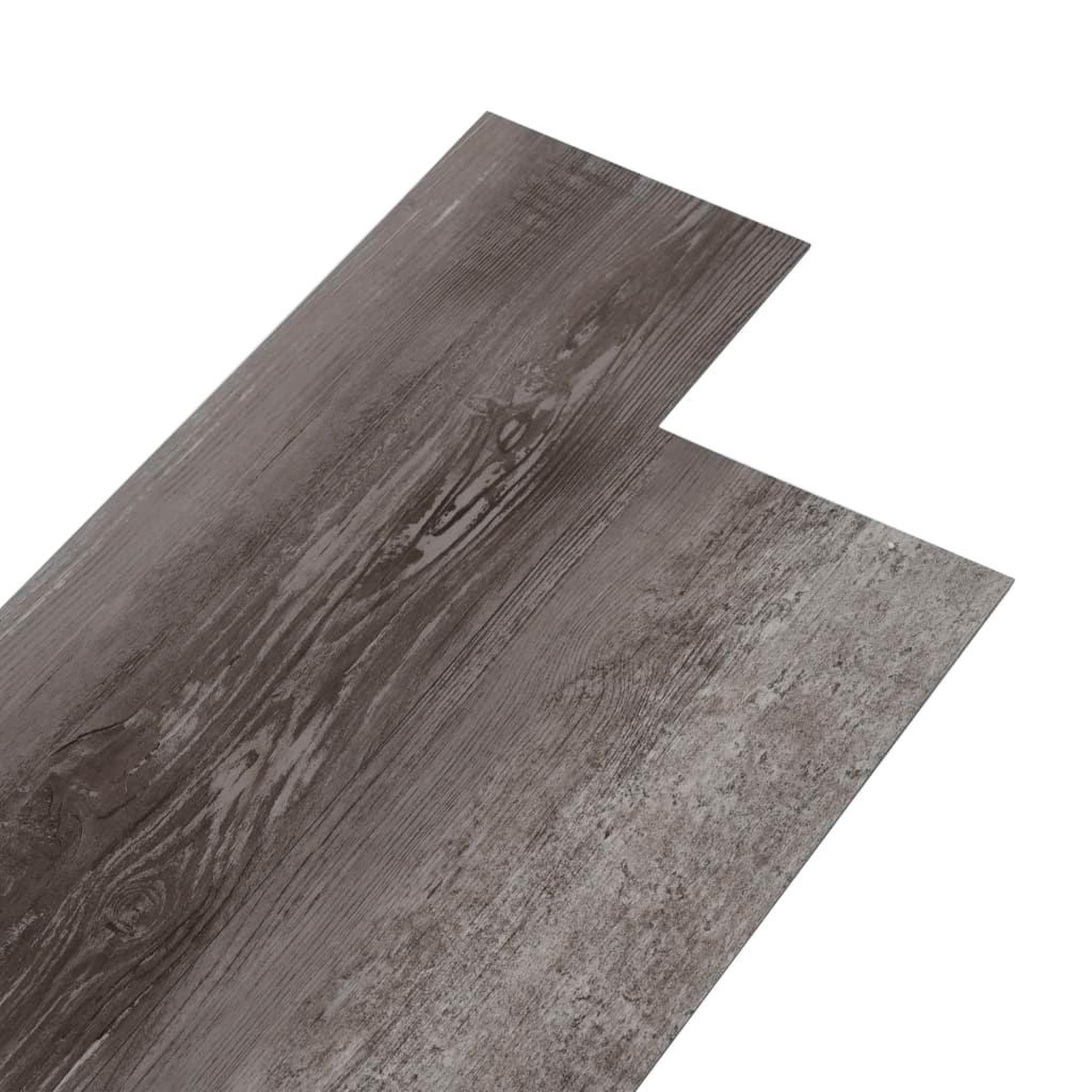 Voir la diapositive 2 : VIDAXL Planches de plancher PVC Non auto-adhesif 5,26 m^22 mm Bois raye