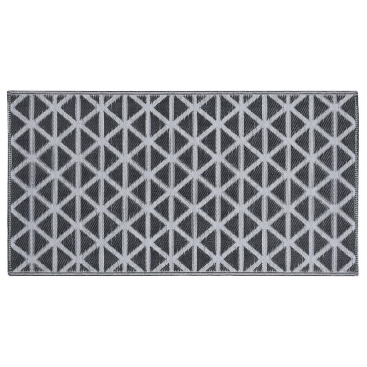 VIDAXL Tapis d'exterieur ARAKIL Noir 190x290 cm PP