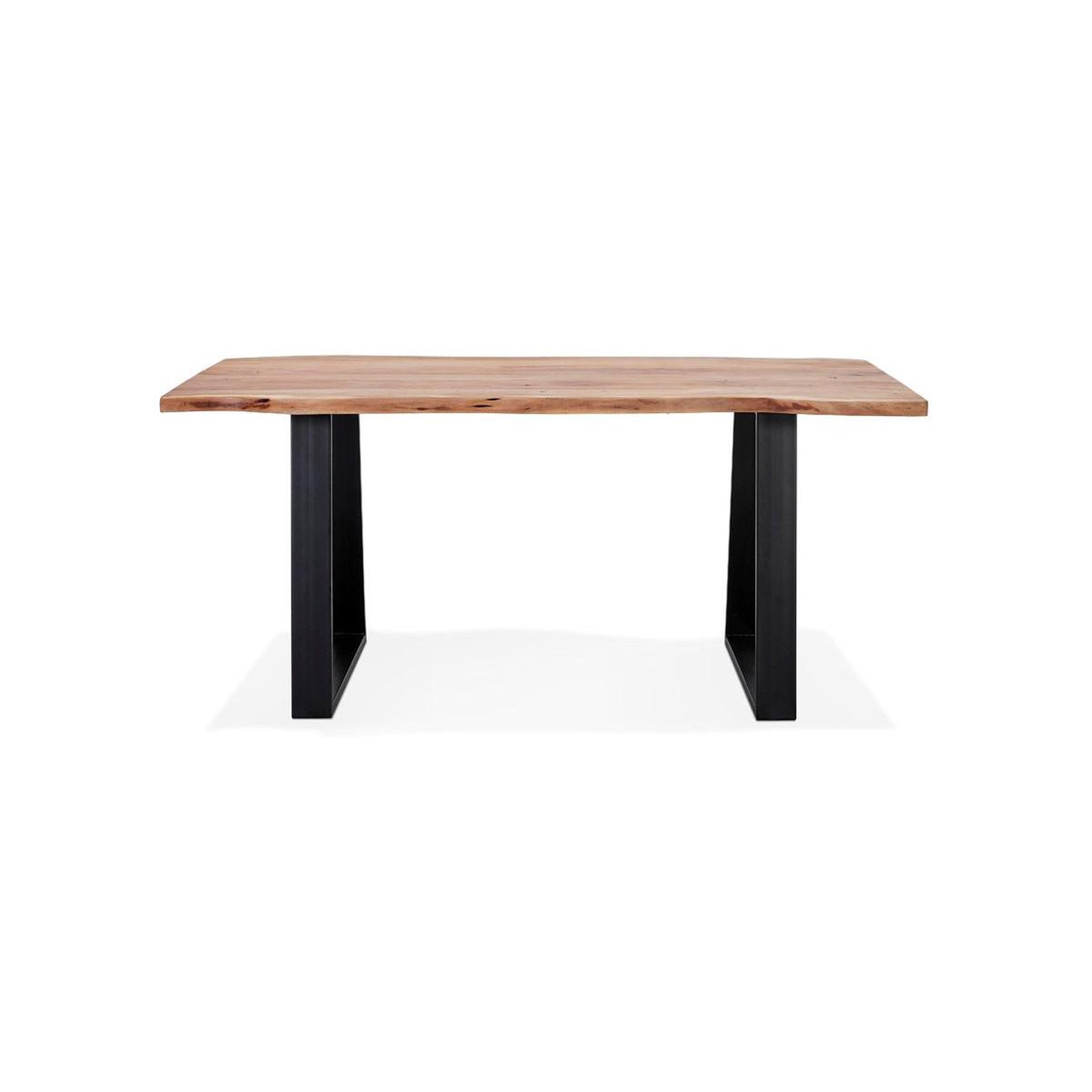 Voir la diapositive 2 : Paris Prix Table de repas  azimato  160cm naturel & noir