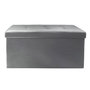 Voir la diapositive 1 : Paris Prix Banquette Coffre Pliable Design  Alana  76cm Gris