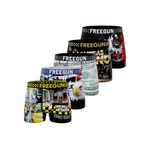 FREEGUN Lot de 5 boxers homme American Vibes. Coloris disponibles : Noir