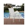 Voir la diapositive 2 : Habitat et Jardin Fauteuil jardin Textilène  Cordoba  - Phoenix - Écru - Lot de 4