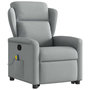 Voir la diapositive 4 : VIDAXL Fauteuil de massage inclinable Gris clair Tissu
