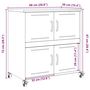 Voir la diapositive 6 : VIDAXL Buffet rose 68x39x72 cm acier