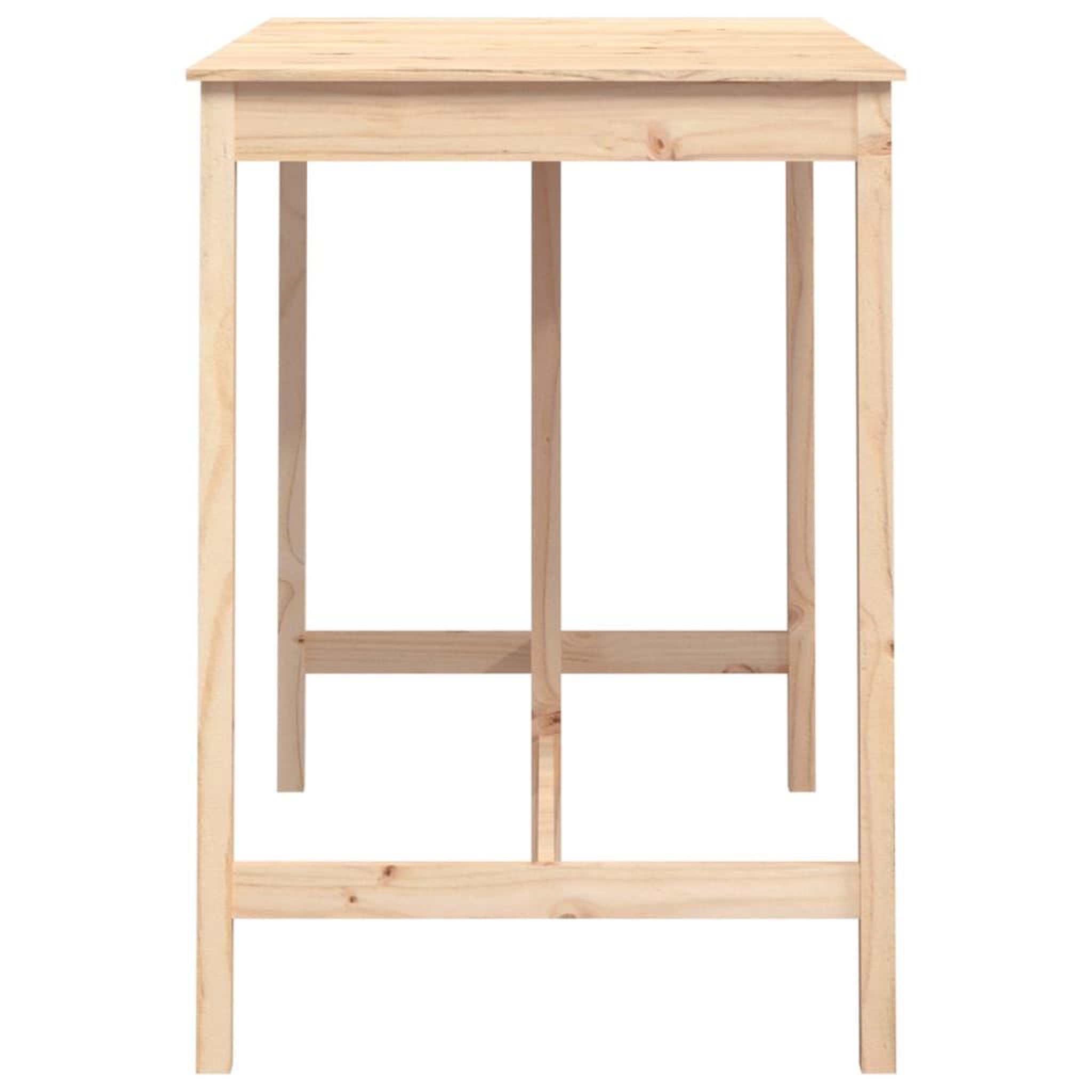 Voir la diapositive 4 : VIDAXL Table de bar 140x80x110 cm Bois massif de pin