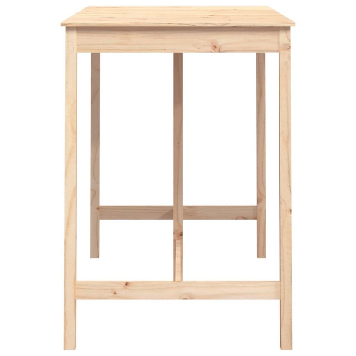 VIDAXL Table de bar 140x80x110 cm Bois massif de pin