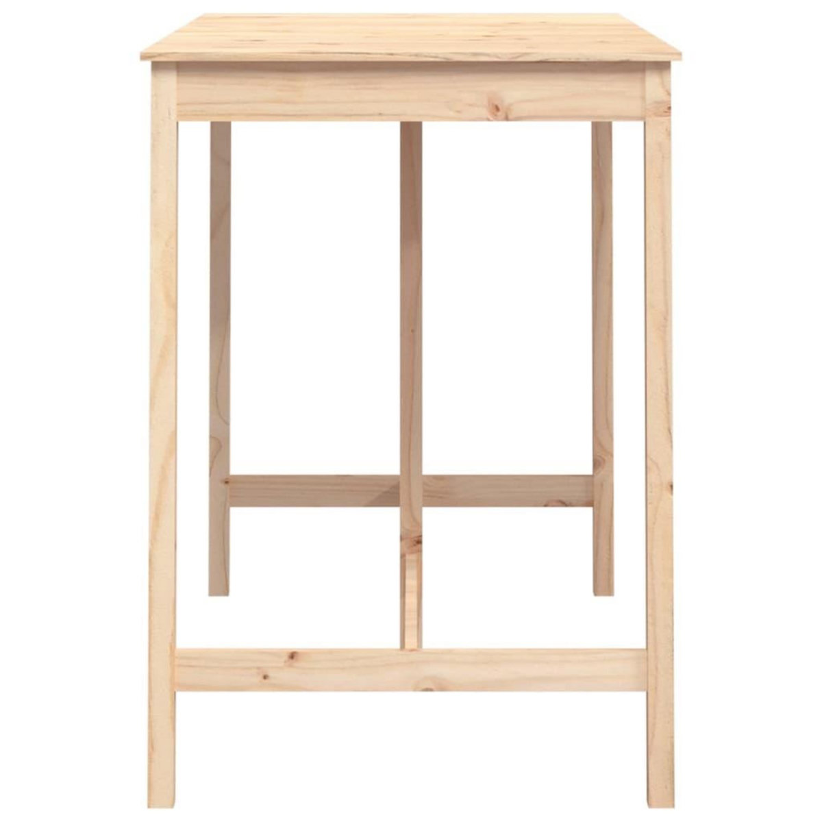 VIDAXL Table de bar 140x80x110 cm Bois massif de pin