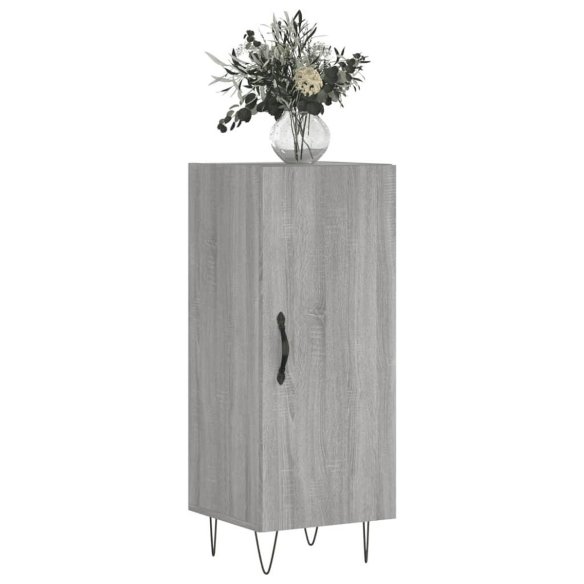 VIDAXL Buffet Sonoma gris 34,5x34x90 cm Bois d'ingenierie