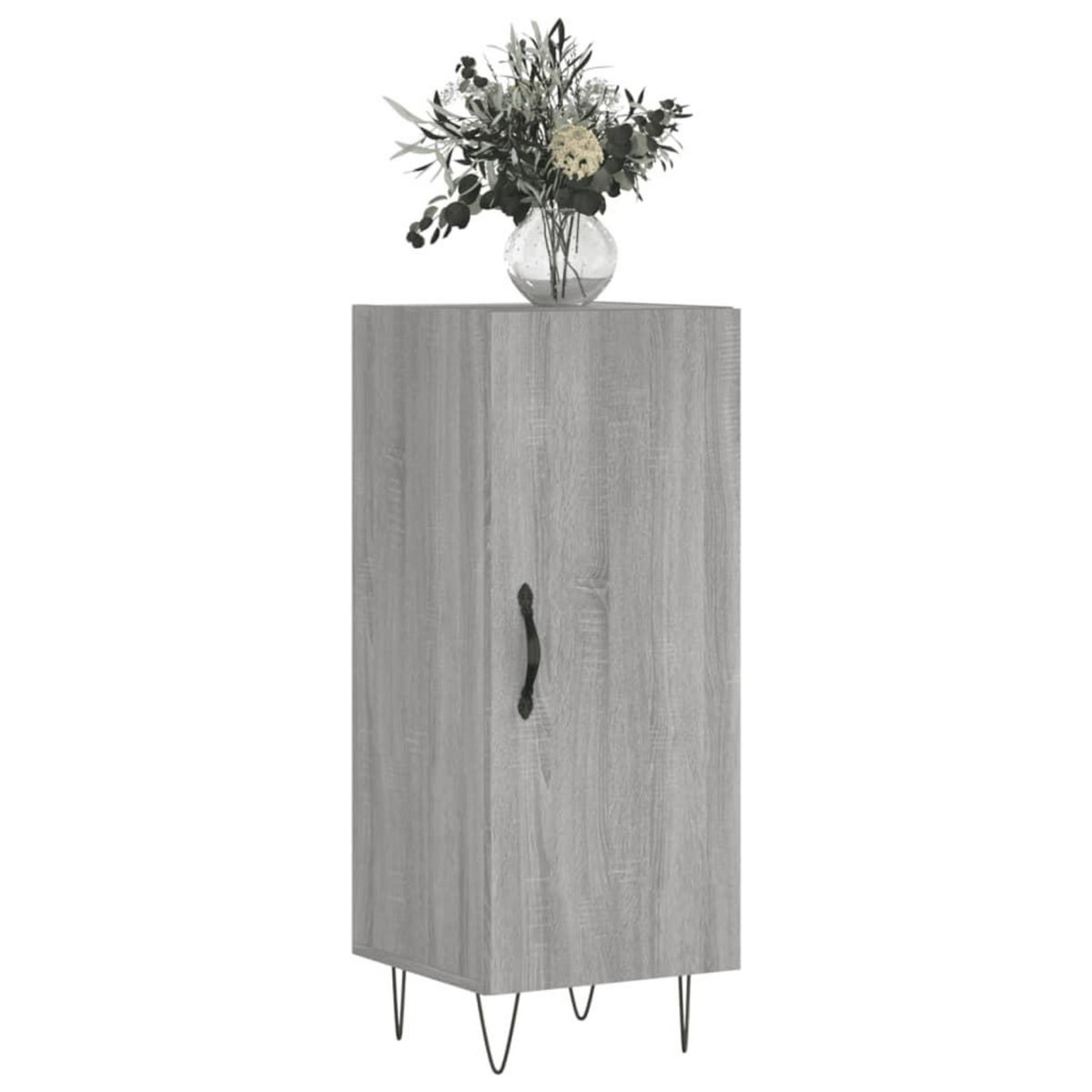 VIDAXL Buffet Sonoma gris 34,5x34x90 cm Bois d'ingenierie