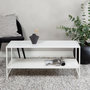Voir la diapositive 6 : Paris Prix Table Basse Avec Étagère  Staal  102cm Blanc