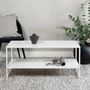 Voir la diapositive 6 : Paris Prix Table Basse Avec Étagère  Staal  102cm Blanc