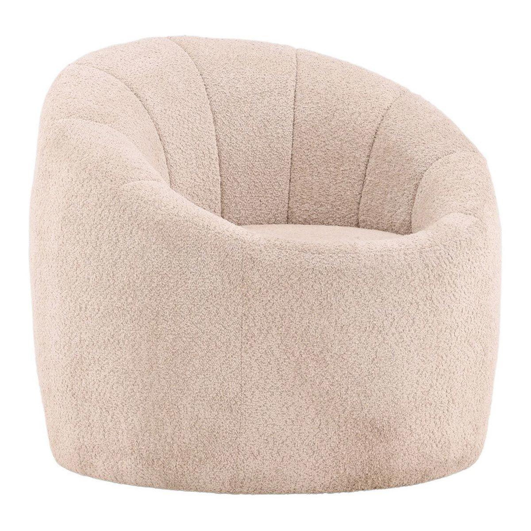 Paris Prix Pouf rond design  warren  80cm beige