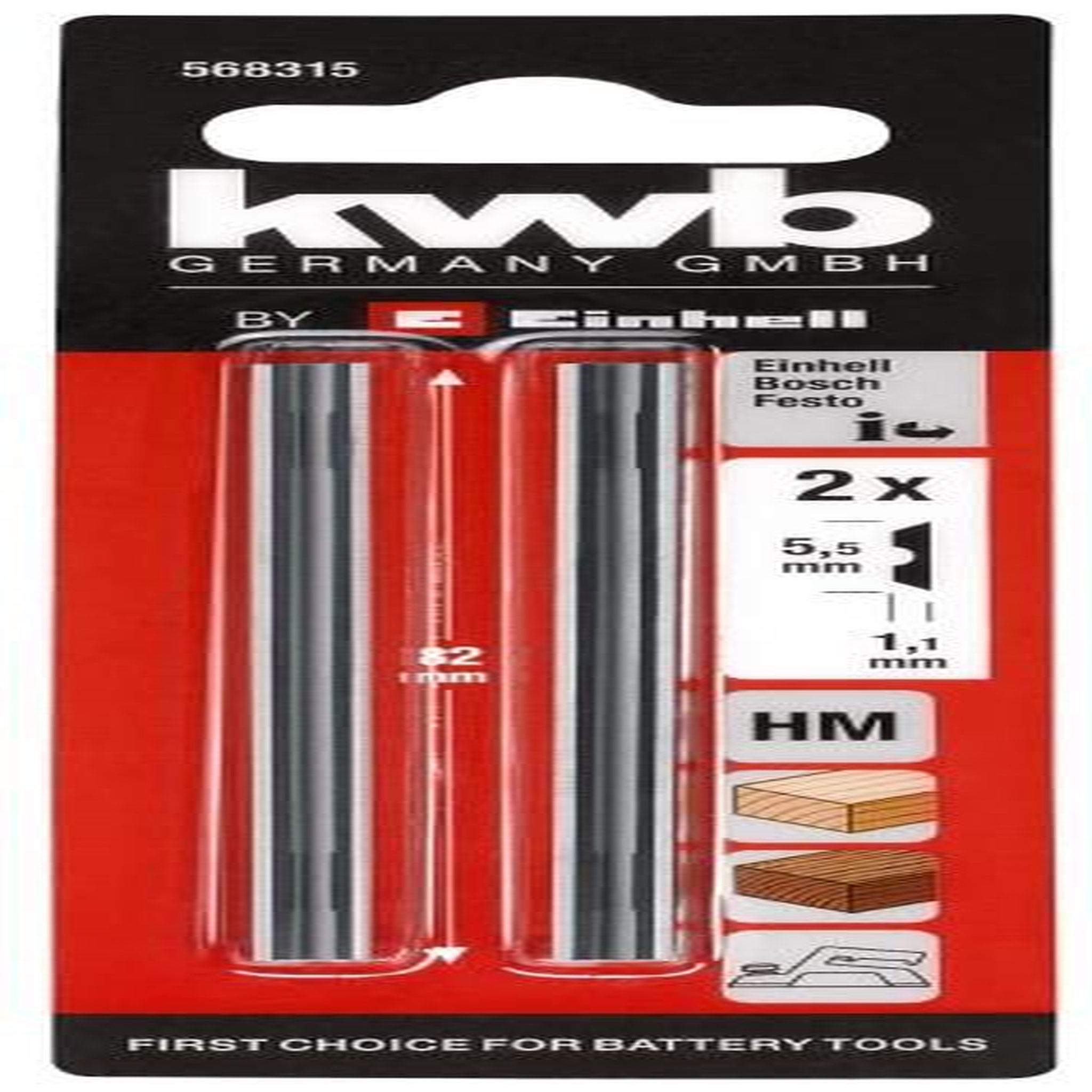 KWB Lames pour rabot 82 mm