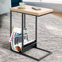 Voir la diapositive 4 : Paris Prix Table d'Appoint Porte Revues  Marie  60cm Naturel & Noir