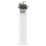 VIDAXL Supports pour plantes 2 pcs blanc 30x30x95 cm bois d'ingenierie