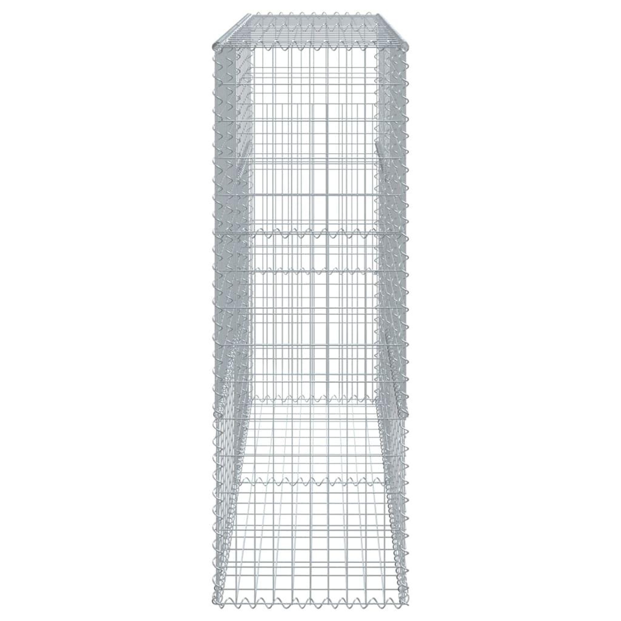 Voir la diapositive 4 : VIDAXL Panier gabion avec couvercle 200x50x150 cm fer galvanise