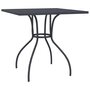 Voir la diapositive 2 : VIDAXL Table de jardin anthracite 80x80x72,5 cm Treillis d'acier