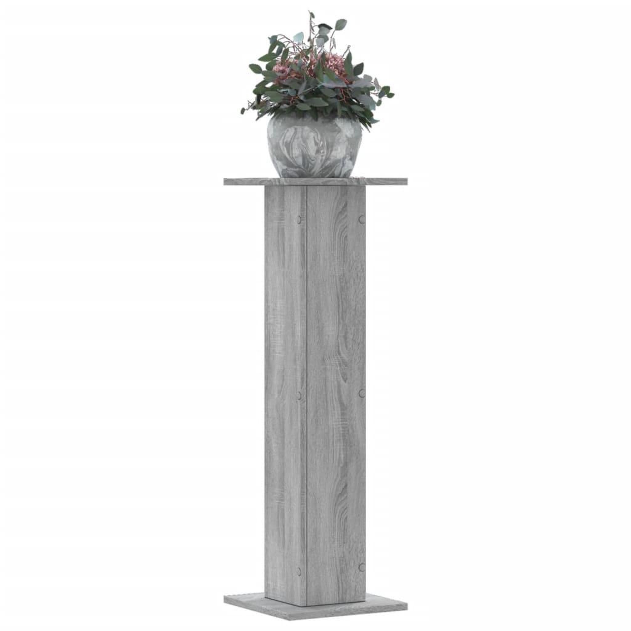VIDAXL Supports pour plantes 2 pcs sonoma gris bois d'ingenierie