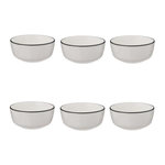 SECRET DE GOURMET Lot de 6 Coupelles  Alix  14cm Blanc