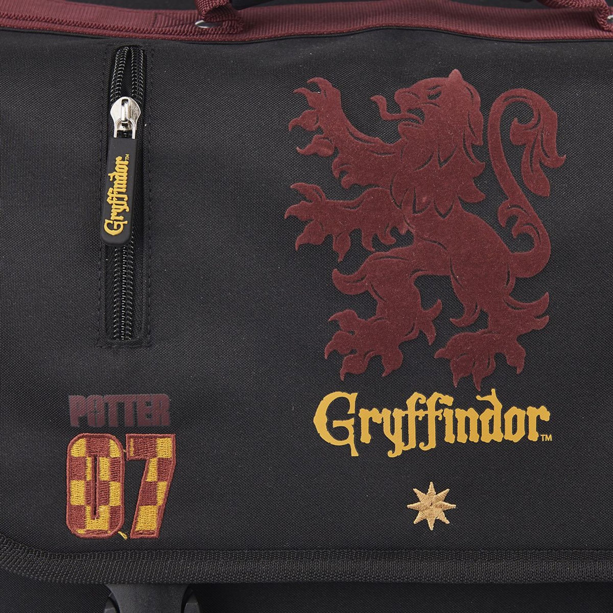 Cartable à roulettes 38 cm CP/CE1/CE2 noir et bordeaux HARRY POTTER