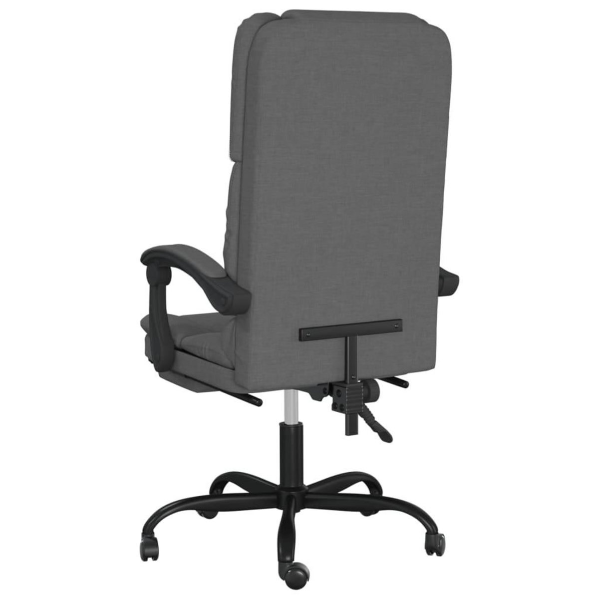 VIDAXL Fauteuil de massage inclinable de bureau Gris fonce Tissu