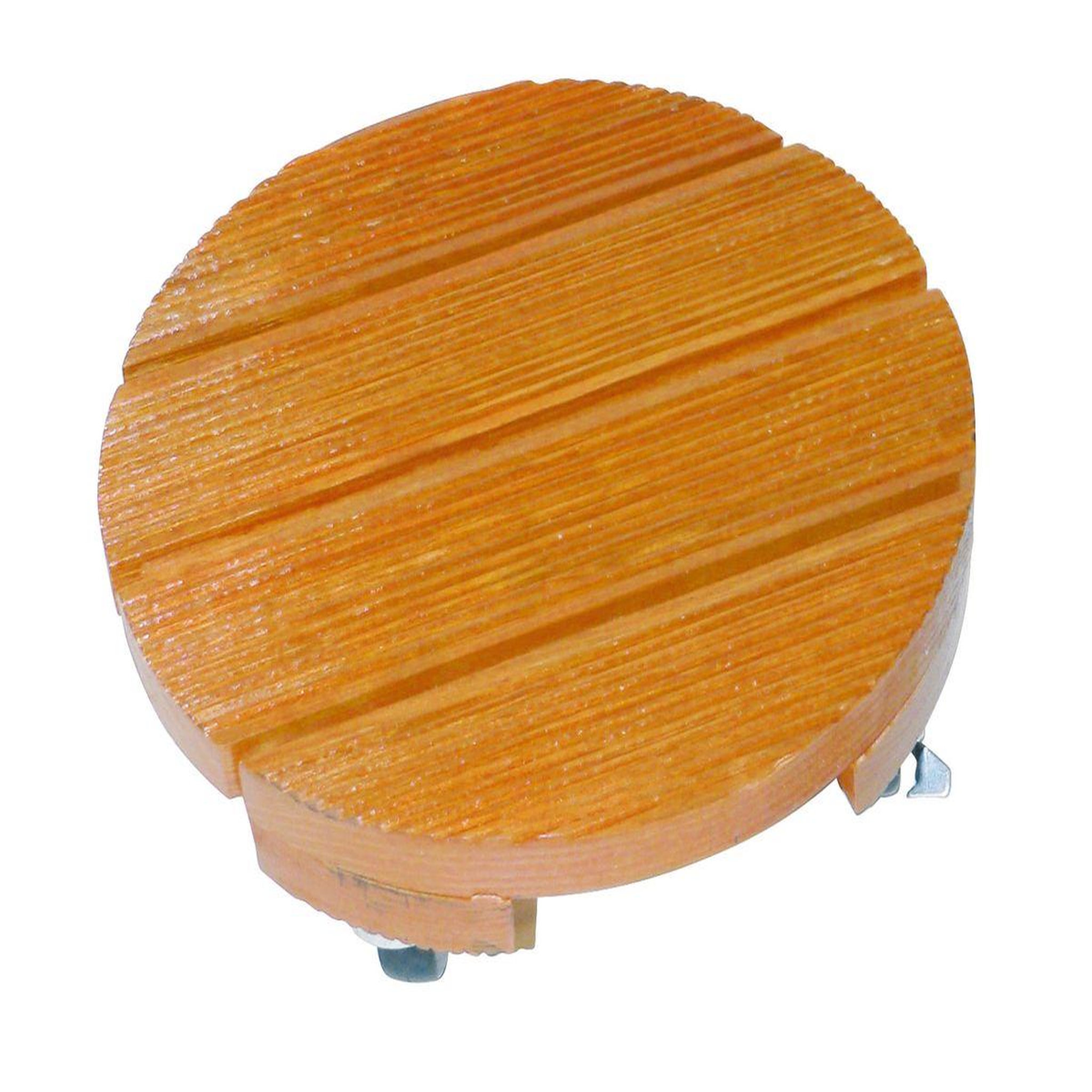 Nortene Support à roulettes bois rond  flora roll lasure  - 50 cm