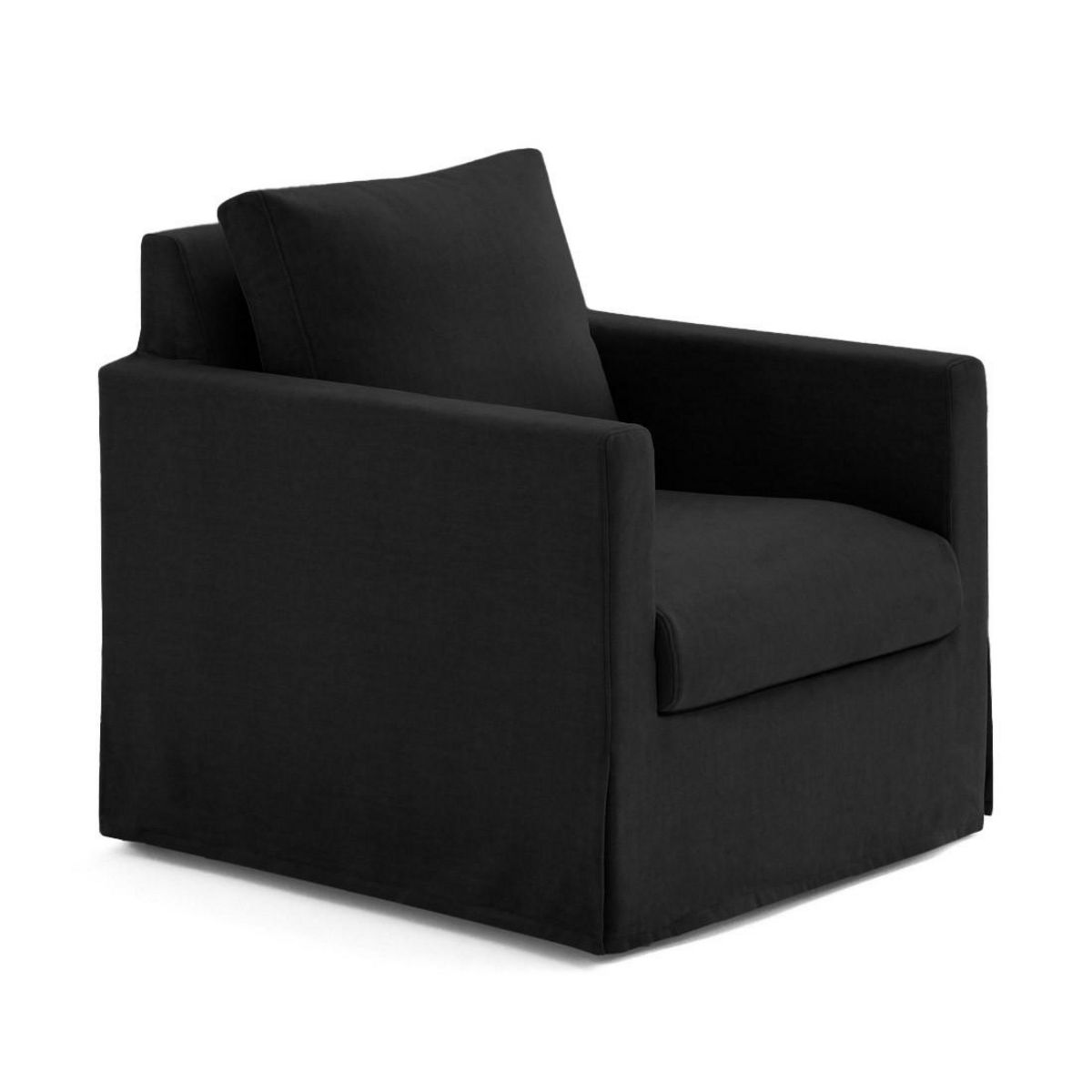 LISA DESIGN Serena - fauteuil déhoussable en velours
