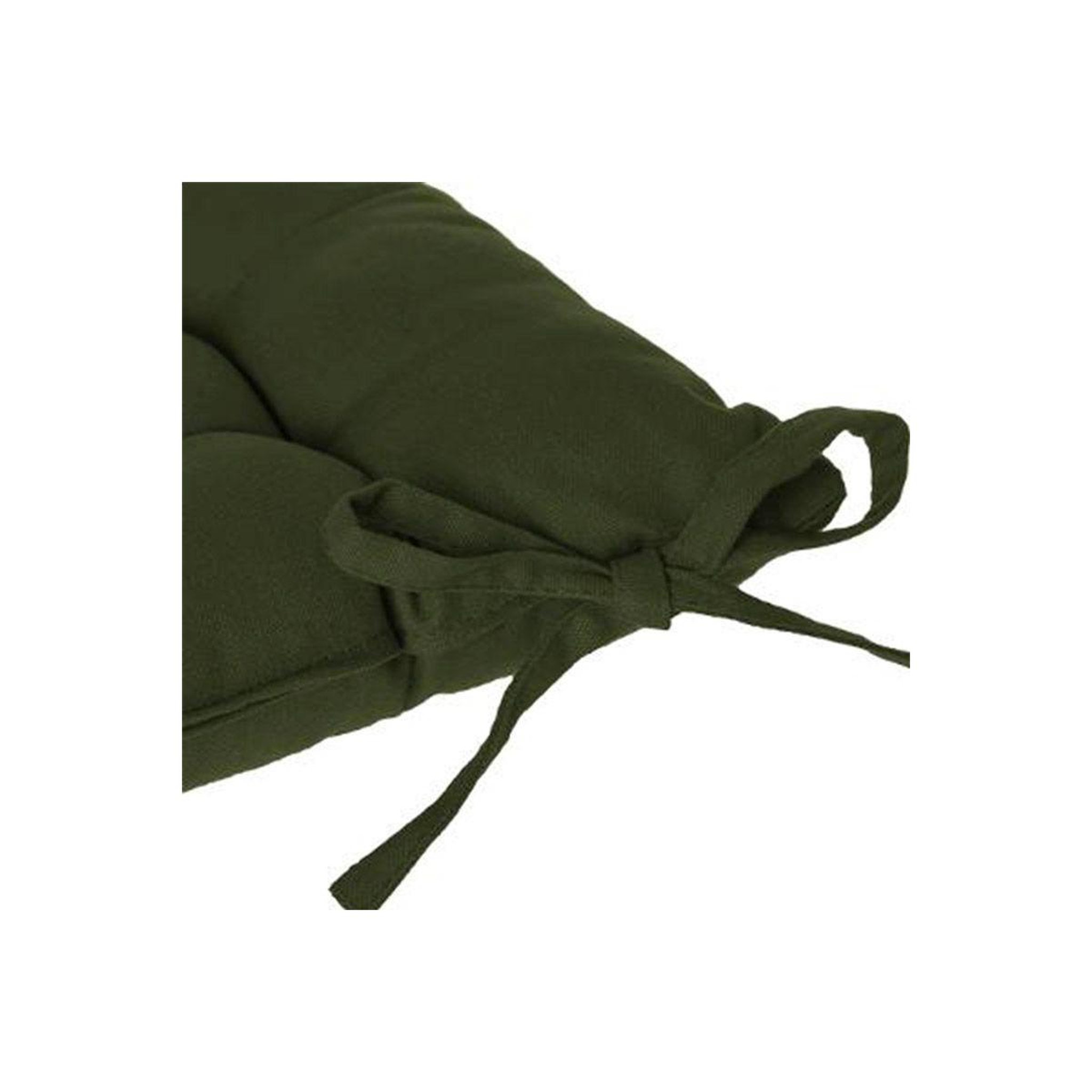 Voir la diapositive 3 : ATMOSPHERA Galette de chaise  loria  38x38cm vert kaki