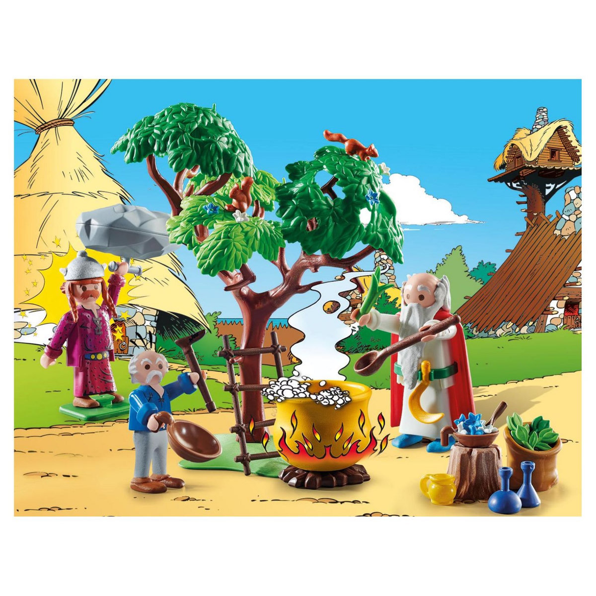 PLAYMOBIL 70933 - Astérix : Panoramix le chaudron de potion magique 